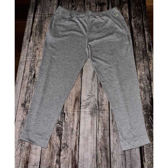 NEW Asics Jogger Sweatpants Fleece Mens 2XL Drawstring Gray MSRP $50 - Picture 6 of 7